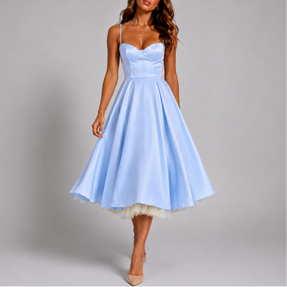 Women’s Chic Spaghetti Strap Evening Dress