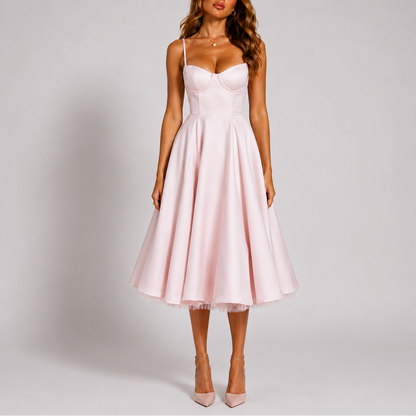 Women’s Chic Spaghetti Strap Evening Dress