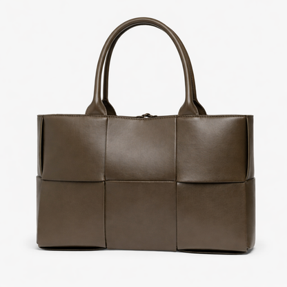 Luxury Woven Tote Bag – Soft Vegan Leather