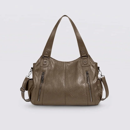 Timeless Everyday Tote – Elegant Spacious Shoulder Bag in Soft Vegan Leather