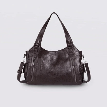 Timeless Everyday Tote – Elegant Spacious Shoulder Bag in Soft Vegan Leather
